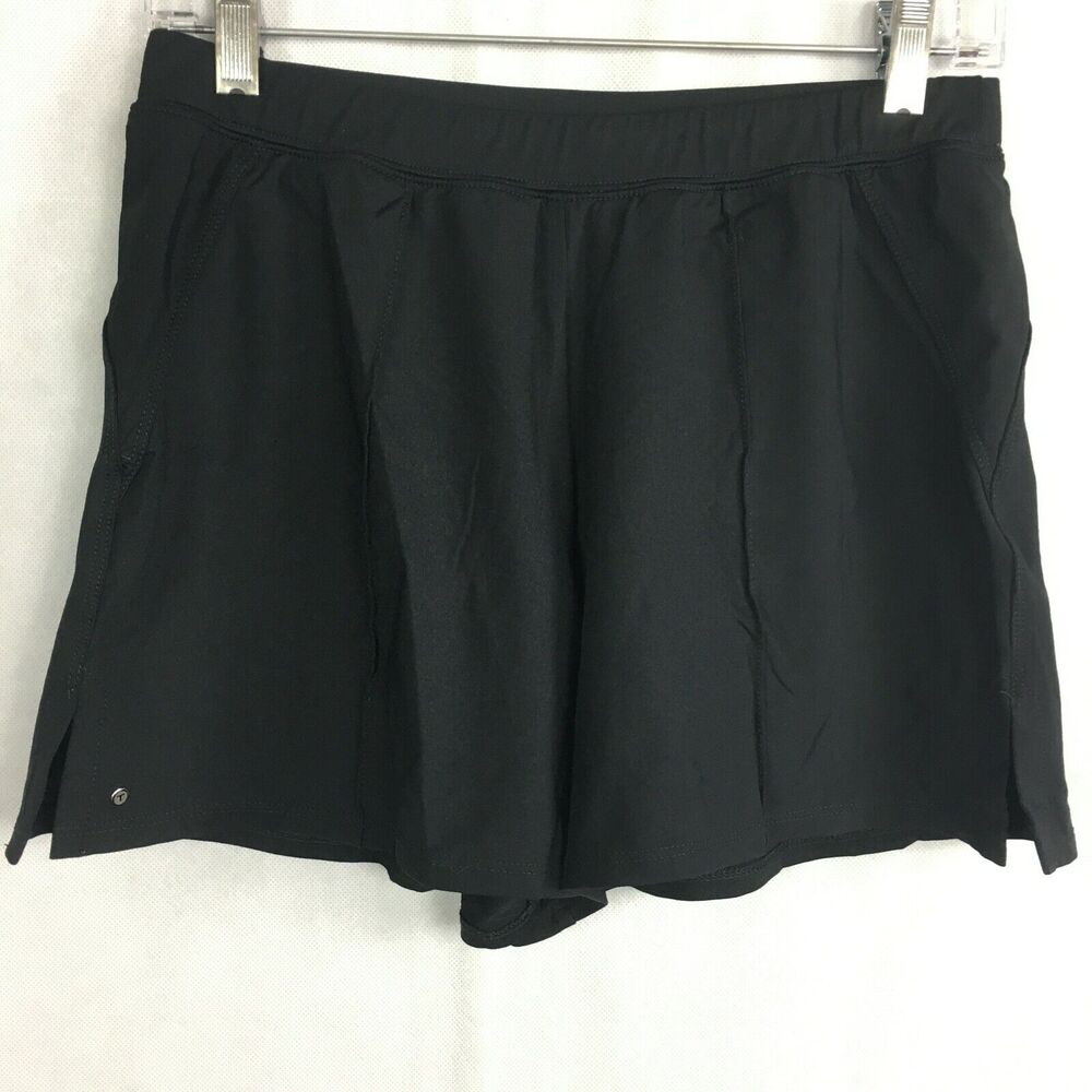 Tail Tech Performance Shorts Womens Sz M Black‎ Knit Athletic Tennis Golf Lined